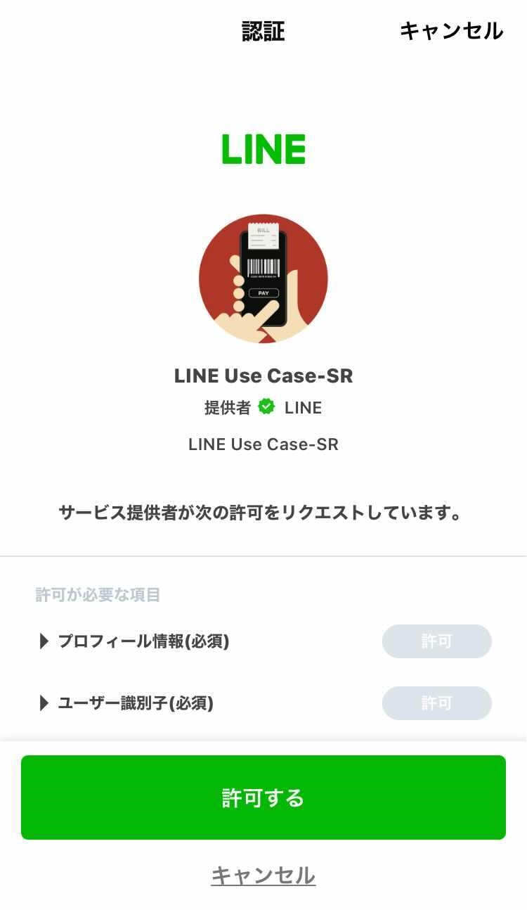 Smart Retail function demo app operation flow Authorize required permissions